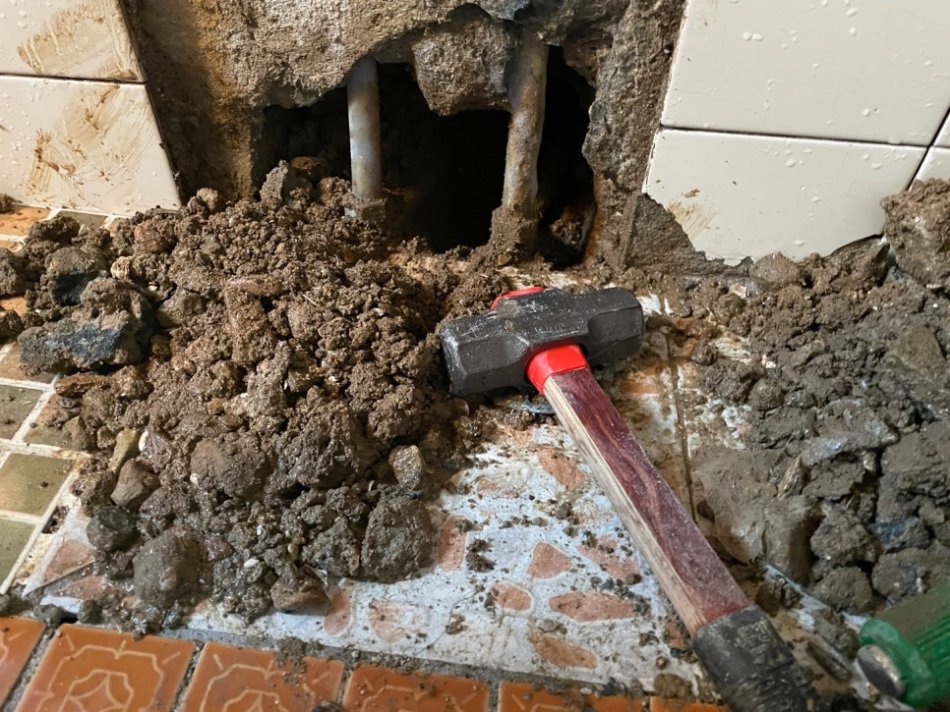 목포 산정동 주택 온수배관 누수 탐지 및 수선 - 전남 목포 산정동 배관 시공 사진 3