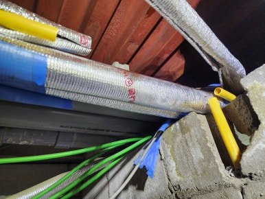 공장 화장실 천장 PPC 온수배관 누수 수리 - 광주광역시 배관 시공 사진 3