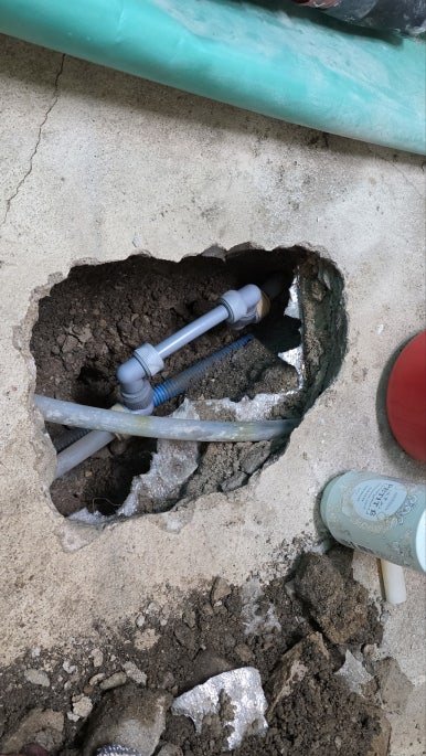 오래된 주택 온수배관 누수 탐지 및 부분 수선 공사 - 광주광역시 배관 시공 사진 4