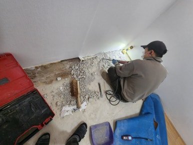 햇빛으로 인한 엑셀 파이프 부식 누수 배관 수리 - 광주광역시 배관 시공 사진 3