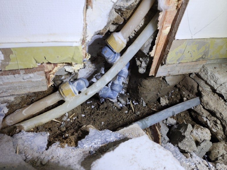 다른 업체에서 포기한 온수배관 누수 탐지 및 수리 - 광주광역시 배관 시공 사진 11